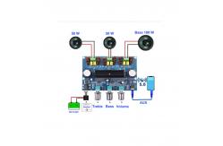 China TPA3116 2.1 Channel Audio Power Amplifier Board DC12V With 90% Efficiency supplier