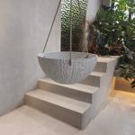 Round Plastic Hanging Planters 260*260*120MM For Indoor / Outdoor Spaces for sale