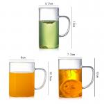 Lightweight Glass Coffee Travel Mugs , Clear Eco Friendly Reusable Coffee Cups