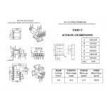 BEE1678 EE16 Vertical Secondary Widened 5+2+3PIN Medium Power Transformer for sale