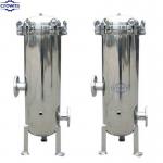 SS 304/316L Magnetic Single Multi Cartridge Filter Housing For Wine Oil Water Treatment for sale