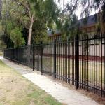 Home Decorative Picket Fencing Black Wrought Iron Steel for sale