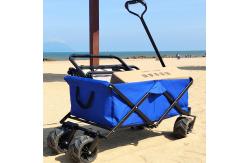 China Collapsible Welding Trolley Adjustable PU Wheels Practical Folding Wagon Customized supplier