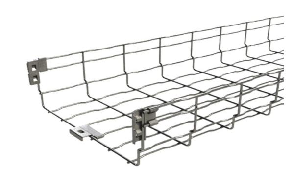 Zinc Plated 2400mm Customized Wire Mesh Cable Tray