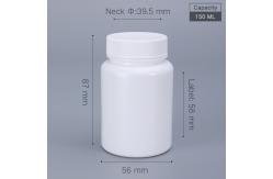 China 150ml Portable HDPE Pill Bottles  For Tablet Sample Storage supplier