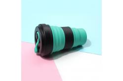 China Portable Reusable Silicone Collapsible Coffee Cup 550ml supplier