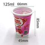 eco friendly plastic cups Plastic Shrink 125ml Ice Cream Container Yogurt Cup for sale