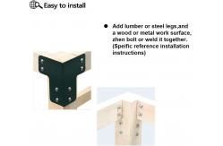 China 15.5kg Heavy Duty Workbench Bracket Kit Sturdy Steel Brackets Powder Coated supplier