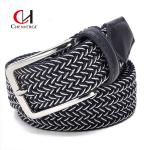 ODM Woven Elastic Belt Needle Buckle canvas Braided Belt