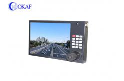 China Joystick PTZ Camera Controller 10 HD LCD Display For Vehicle Mounted Camera supplier