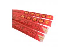 China Hygienic Stocked Custom Disposable Chopsticks With Paper Sets supplier