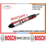 BOSCH 0445120122 4942359 Neutral Fuel Injector Assembly 0445120122 4942359 For CUMMINS/DONGFENG CUMMINS ENGINE for sale