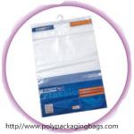 Colorful Self Adhesive Printed Poly Bags With Hangers , Moisture Proof for sale