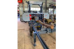 China 15KW 30KW Wood Portable Sawmill Mobile Wood Milling Machine With Cant Hook supplier