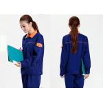 Cool Mechanic Work Uniforms Sweat - Absorbent With Long Jacket And Dark Blue Pants for sale