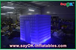 China Inflatable Led Photo Booth Portable Square Inflatable Room / Outdoor Inflatables Yellow supplier