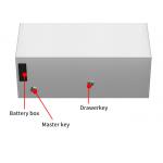 Leather-Covered Small Jewelry Safe Box with Auto Pop-up & Metal Sliding Rail