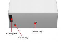China Leather-Covered Small Jewelry Safe Box with Auto Pop-up & Metal Sliding Rail supplier