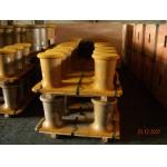 200 Tonnes Marine Double Cross Mooring Components Bollard