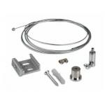 LED Track Lighting Suspension Kits Wire Hanging Kit Cable Grippers With Track Clip