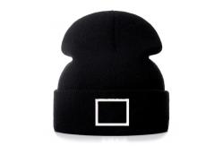 China 60cm Embroidery Knit Beanie Hats For Men Fluorescent Hat supplier