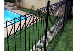 China Ornamental Double Loop Roll Top Fencing Pvc Powder Coated 2.0m Height supplier