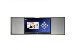 China 75 Inch Interactive Flat Panel Multi Touch Screens With Sliding Whiteboard supplier