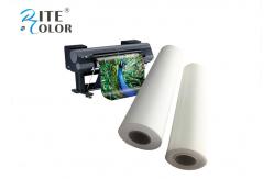 China 410Gsm Inkjet Cotton Canvas Roll , 20Mil Inkjet Printable Canvas Good Ink Absorbable supplier