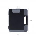 Portable Black Plastic A4 Clipboard Box File Waterproof For School