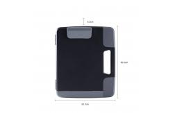 China Portable Black Plastic A4 Clipboard Box File Waterproof For School supplier