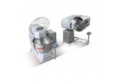 China 50 Kg Spiral Dough Mixer Machine Double Motions And Double Speed supplier