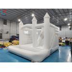 ODM/OEM Inflatable White Wedding Bouncy Castle With Slide For Wedding Party