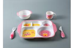 China CIQ Approved Cartoon Pattern Melamine Dinnerware Set supplier