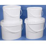 Food Grade Oval Plastic Storage Bucket with Woven Bag PE Bag Packaging for sale