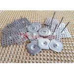 40mm Square Head Perforated Base Insulation Hangers For Fixing Fire Protection