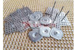 China 40mm Square Head Perforated Base Insulation Hangers For Fixing Fire Protection supplier
