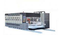 China Flexo Printer Slotter Rotary Die Cutter Inline With Folder Gluer Machine supplier