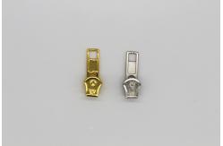 China Small Zipper Slider Replacement Parts , Backpack Leather Double Sided Zipper Slider supplier