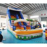 ODM Outdoor Inflatable Water Slides Palm Tree Bouncy Castle for sale