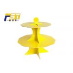 Birthday Party 2 Tier Cardboard Cake Stand Eye Catching Environmental Friendly