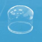 Clear Borosilicate Glass Tube Dome Large Size Customized Polishing Glass Cover for sale