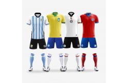 China Durable Custom Team Jersey Breathable Polyester Fabric Shirt supplier