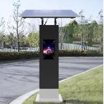 22inch Floor Stand Outdoor Photovoltaic Digital Signage Display Totem Solar-Powered Parking Payment Kiosk for sale
