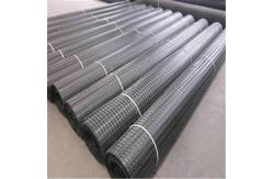 China High Tensile Strength Polypropylene Biaxial Geogrid 40KN For Road Construction supplier