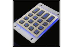 China Waterproof Metal Backlit Numeric Keypad Light Transmitting LED Light Emitting Keypad supplier