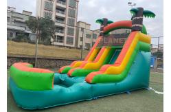 China PVC Jungle Party 1000D Durable Inflatable Pool Slide supplier