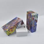 Custom size colorful square box graffiti printing packaging cardboard with lid and bottom box for sale