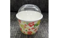 China Printed Paper Ice Cream Cups 16 Oz Customized With Lids Food Grade Paperboard supplier