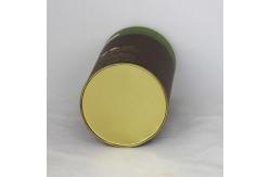 China Good Sealing Function Packaging  Brown Paper Composite Cans Top Grade Material supplier