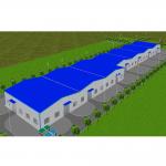 Astm Galvanized Corrugated Metal Roof Pre Engineered Steel Building Structure Commercial for sale